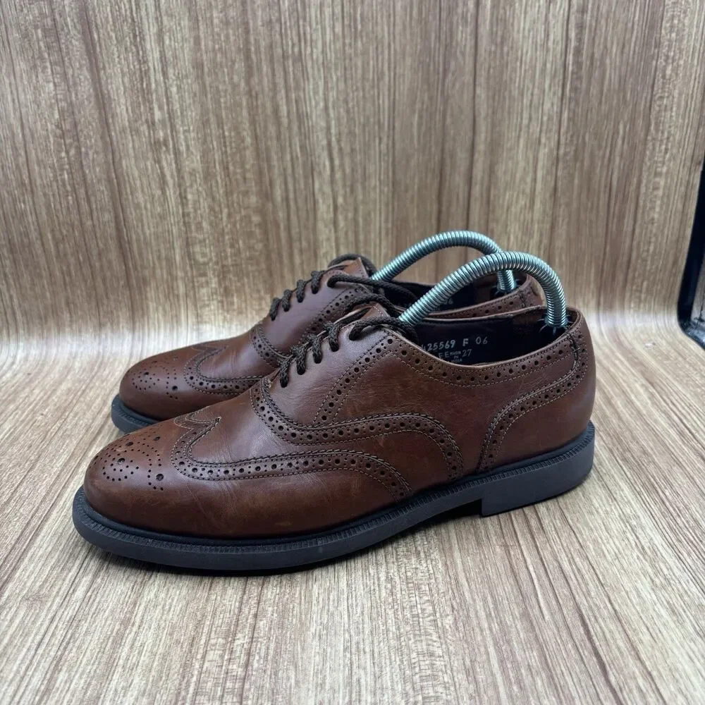 Florsheim Men’s Brown  Leather Wingtip Oxford‎ Comfort Shoes Size 8 D